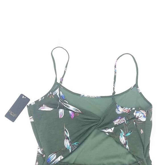 Rachel Roy Women's Lourdes Tropical Floral Twist Back Mini Dress Size Large - Picture 5 of 9